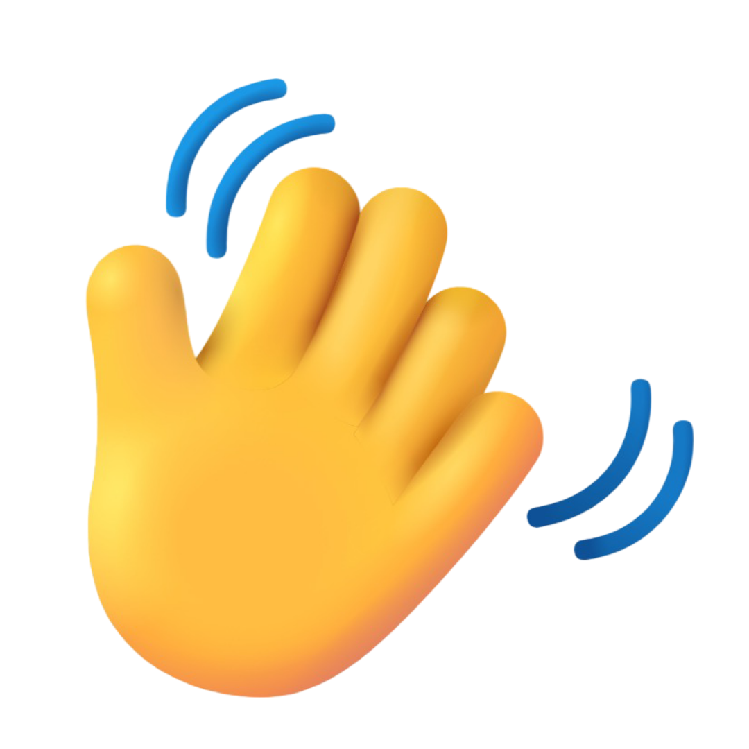 Waving hand emoji